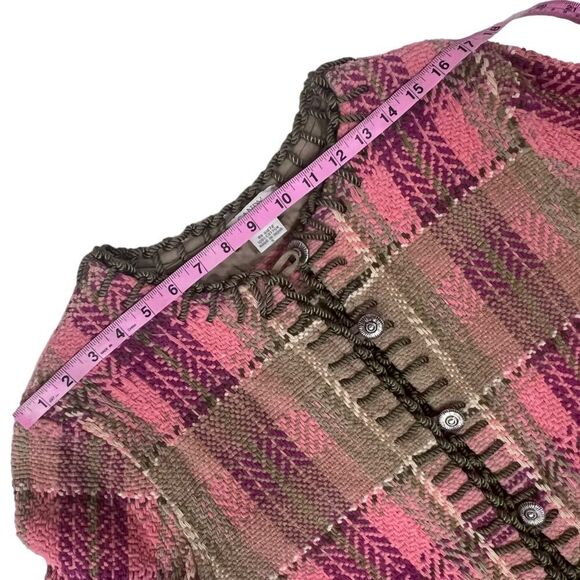 Sandy Starkman PINK Plaid Blazer Jacket - Picture 11 of 13